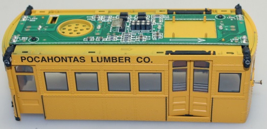 Railbus Shell - Pocahontas Lumber Co. ( On30 Railbus & Trailer )